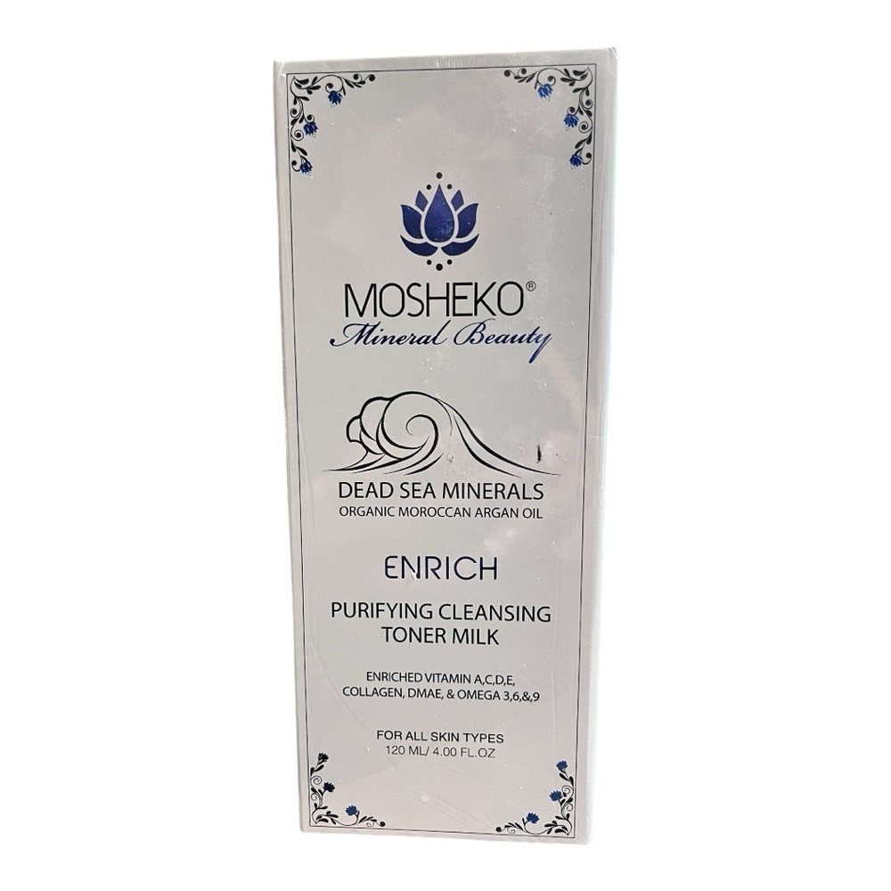 Mosheko Dead Sea minerals organic Moroccan oil toner milk